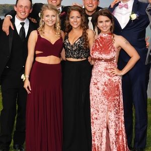 Faviana Black Two Piece